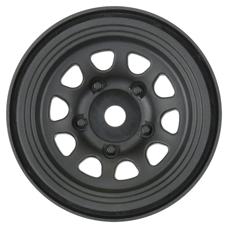 Pro-Line 1/10 Keystone Front/Rear 1.55" 12Mm Rock Crawler Wheels (2) Black  (Pro279703 1