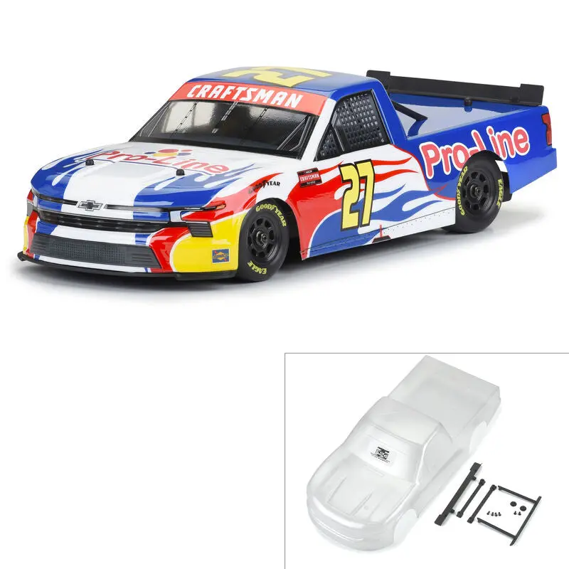 Pro-Line 1/12 Pre-Cut 2024 Chevy Silverado Truck Clear Body: Losi Nascar   (Pro365300) 1