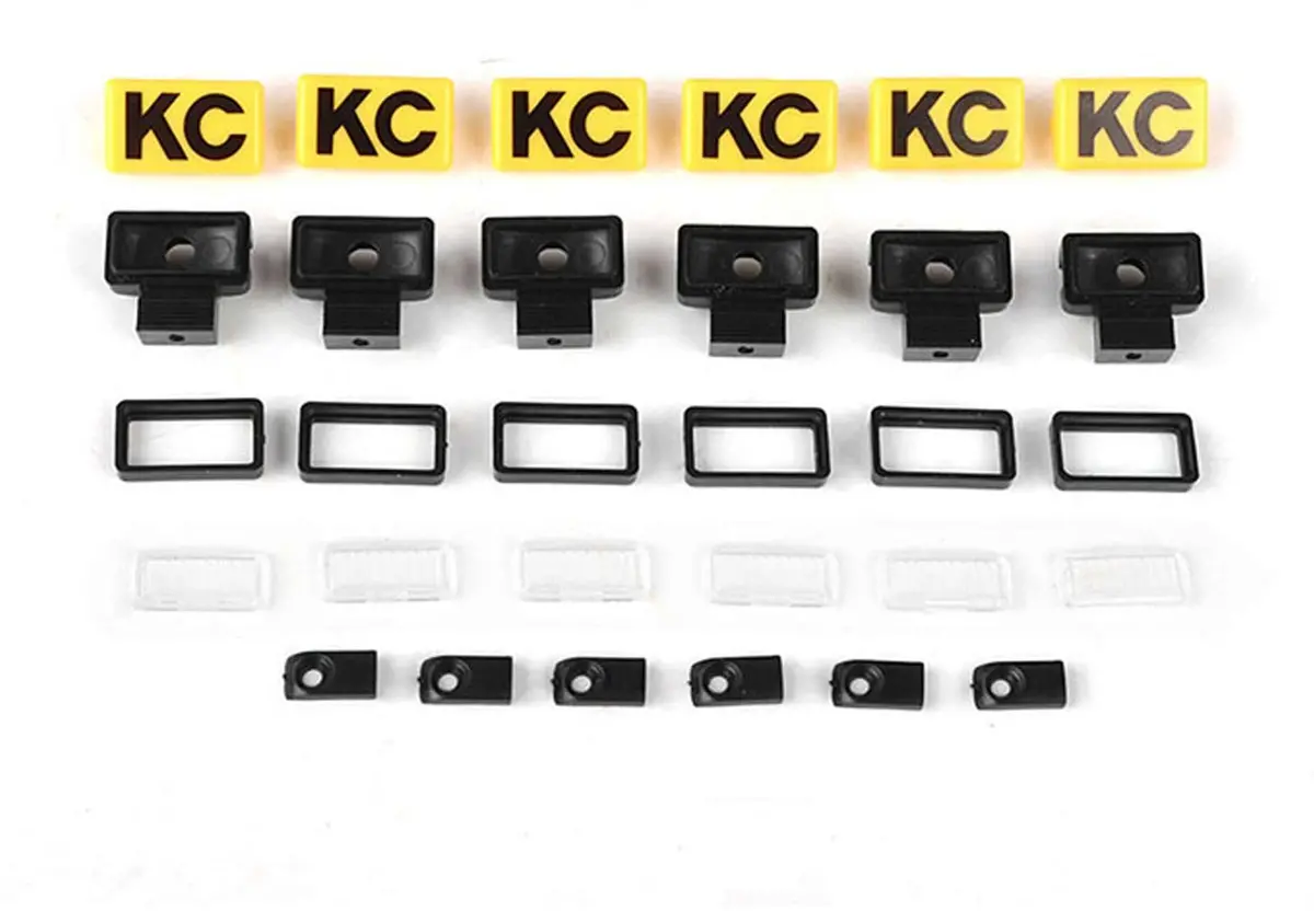 Rc4wd Kc Hilites Rectangle Lights With Yellow Covers Z-E0132 For 3Mm Led  (Rc4ze0132) 1