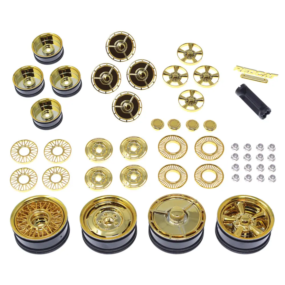 Redcat Racing Lowrider Mod-Wheels (Gold) W/12Mm Hex    (Rer14736) 1