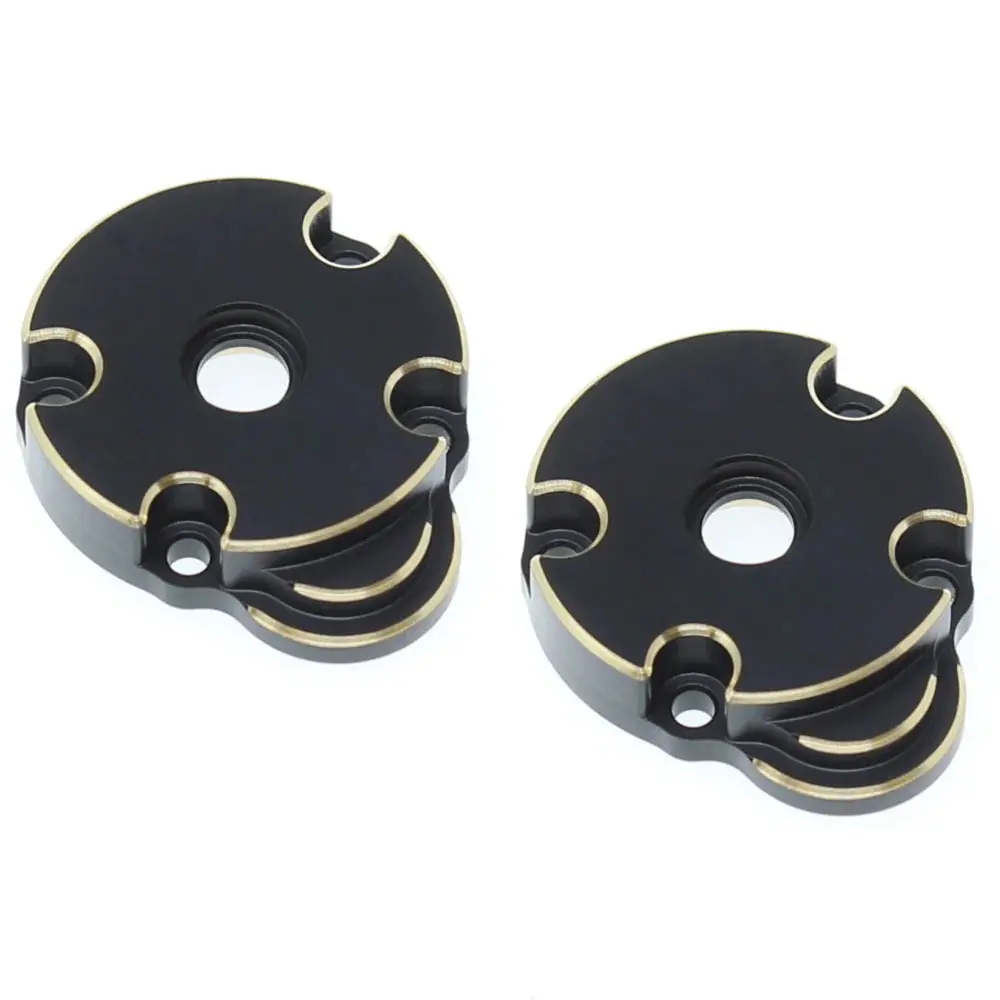 Redcat Racing Ascent-18 Brass Outer Portal Covers (Black) (2)    (Rer30175) 1