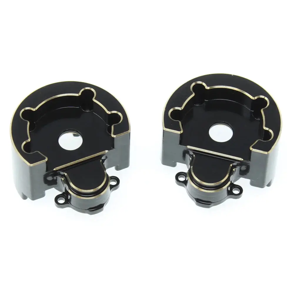 Redcat Racing Ascent Brass Outer Portal Covers (Black) (2) (144G)  (Rer30586) 1