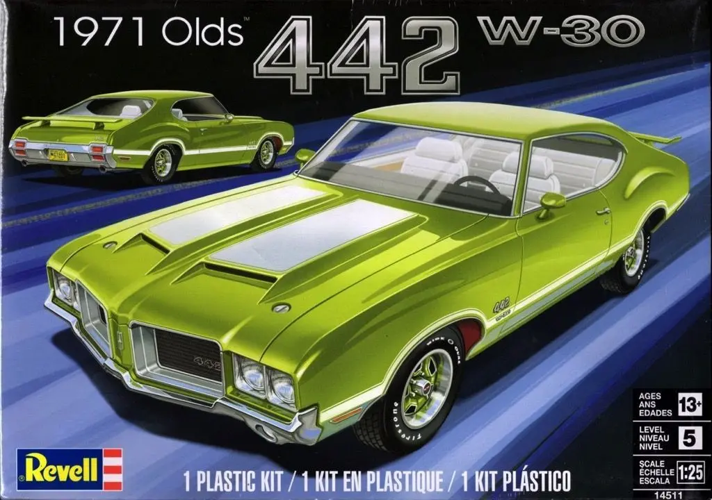 Revell 71 Olds 442 W-30 Skill 5   (Rmx14511) 1