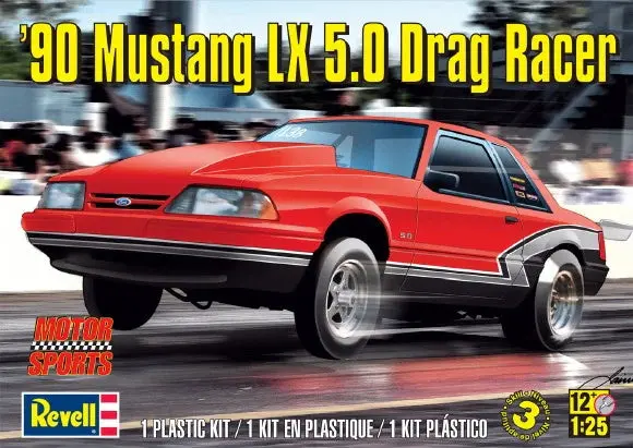 Revell 1/25 1990 Ford Mustang Lx 5.0 Drag Racer   (Rmx4195) 1