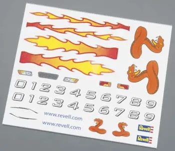 Revell Pinewood Derby Dry Transfer Decal A (Rmxy9619) 1