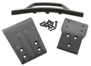 Front Bumper & Skid Plate Black Slash 4X4  (Rpm80022) 1