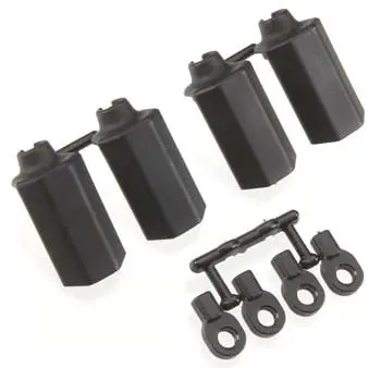 Rpm Shock Shaft Guard Black Traxxas Nitro Slash (4) (Rpm80402) 1