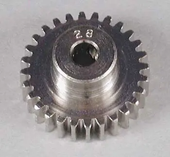 Robinson Racing Nickel Plated  Pinion Gear 48P 28T (Rrp1028) 1