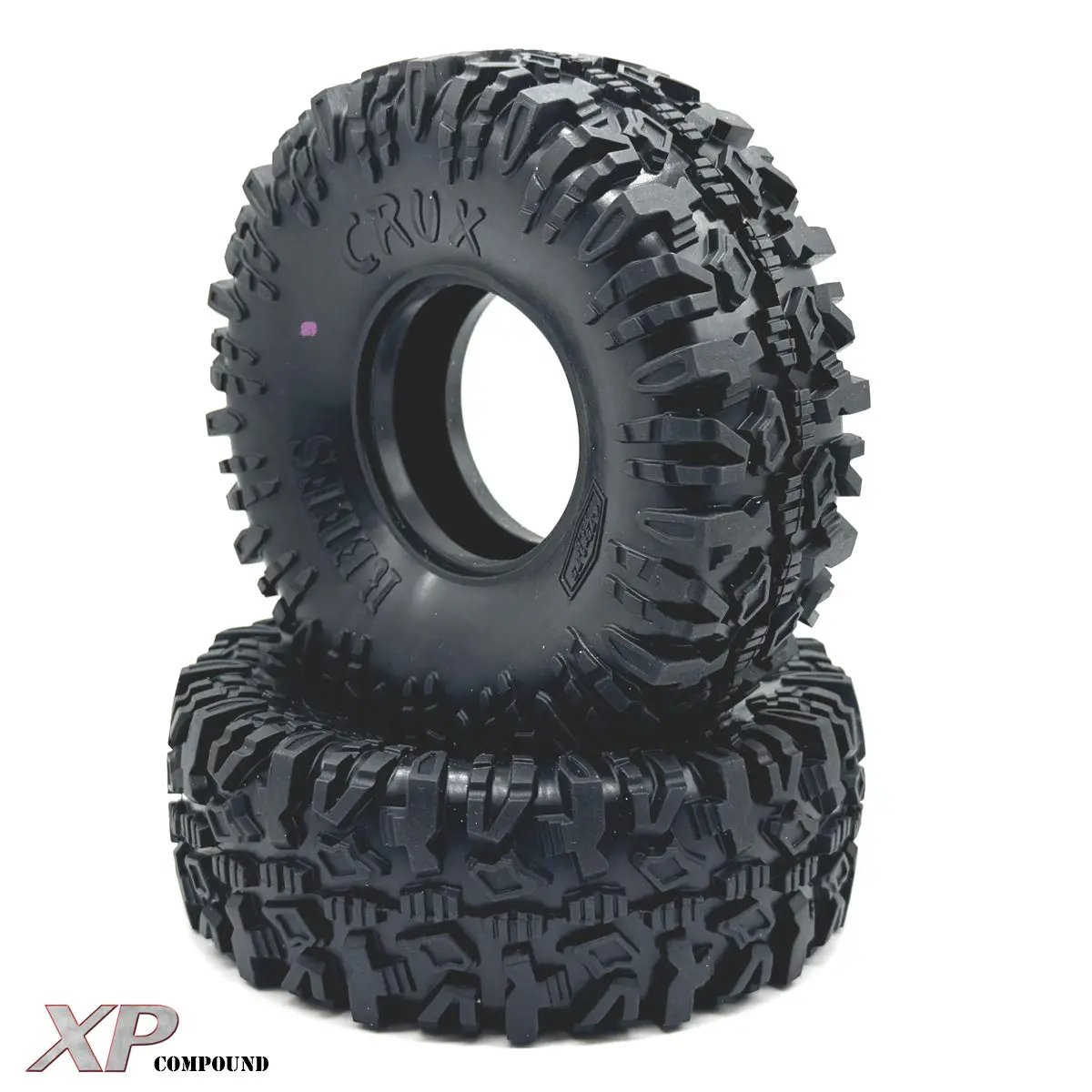 Reefs Rc Crux 1.9" Rock Crawler Tires W/Foams (2) (4.75") (Gray)  (Sehreefs247) 1