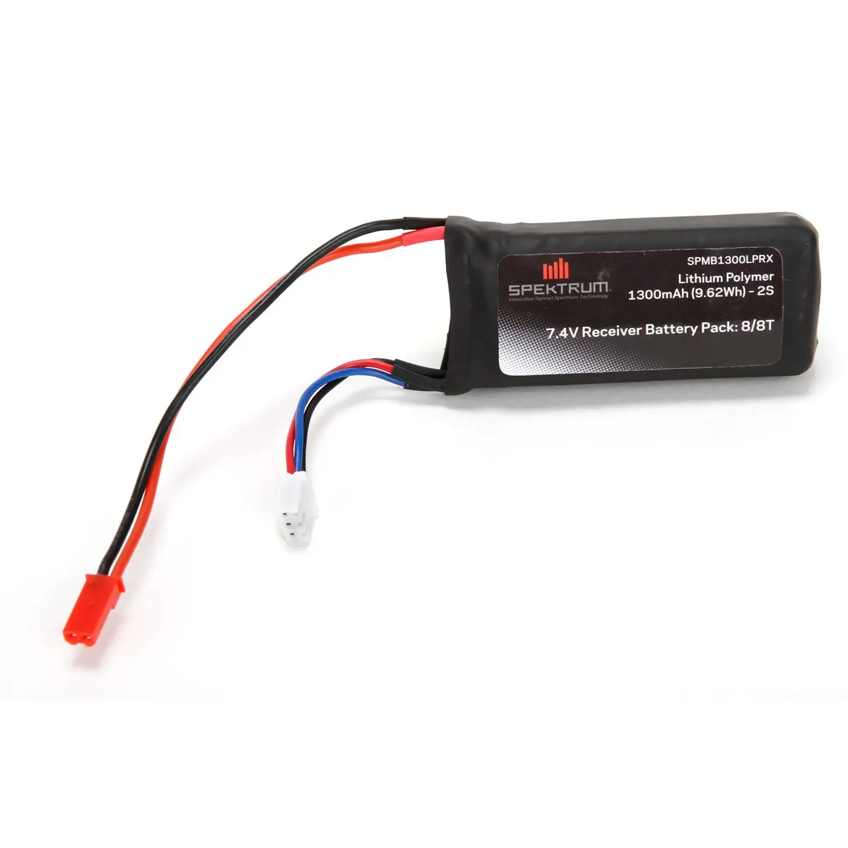 Spekrum 7.4V 1300Mah 2S 5C Lipo Receiver Battery: Jst   (Spmb1300lprx) 1