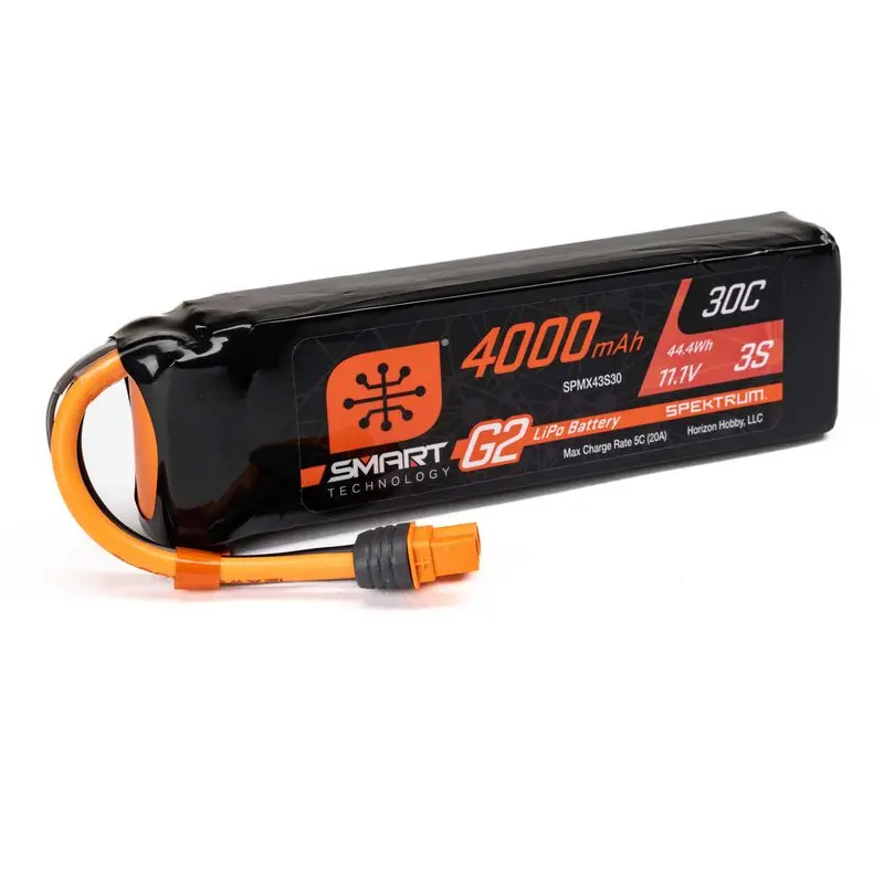Spektrum 11.1V 4000Mah 3S Smart G2 Lipo Battery 30C: Ic3   (Spmx43s30) 1