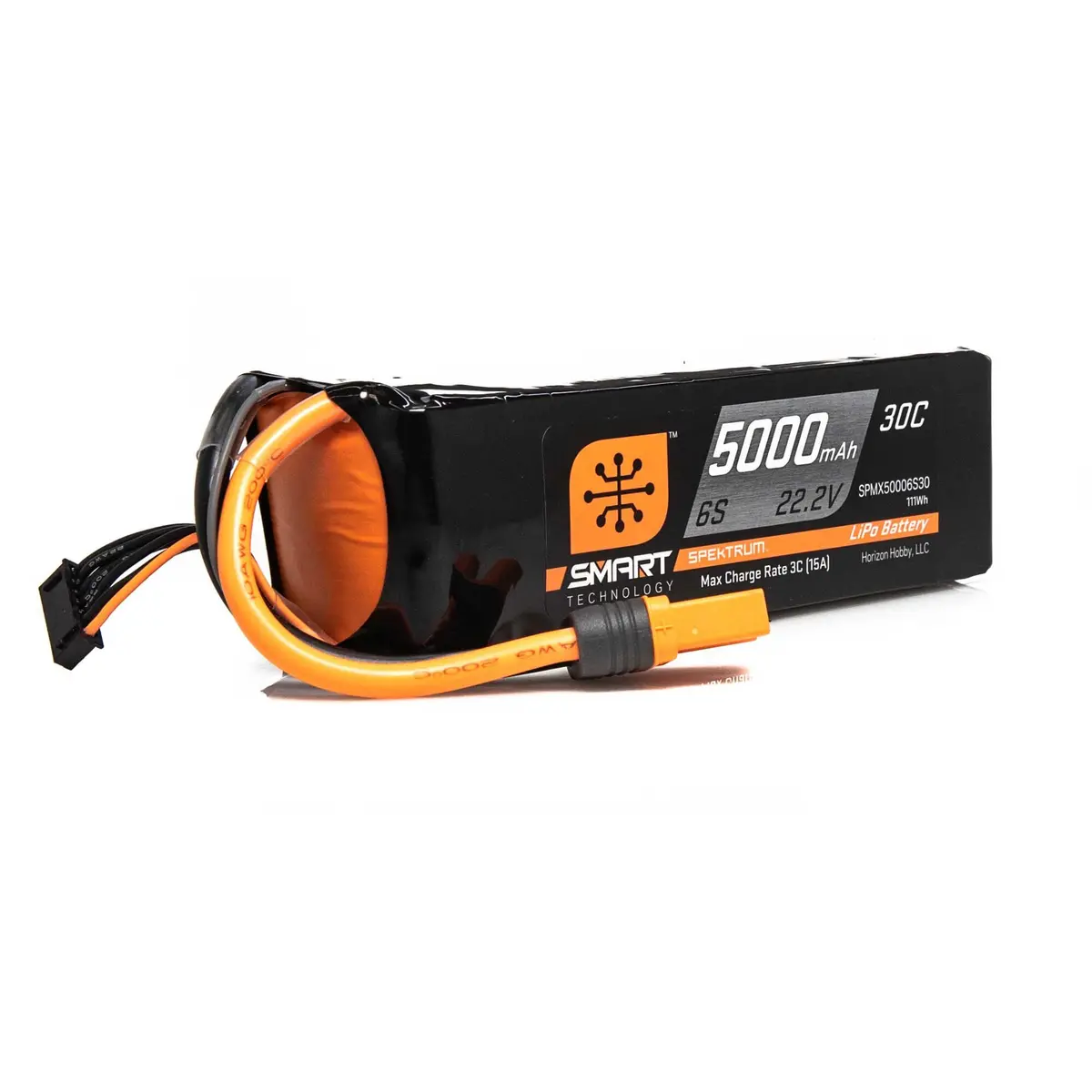 Spektrum 22.2V 5000Mah 6S 30C Smart Lipo Battery: Ic5  (Spmx50006s30) 1