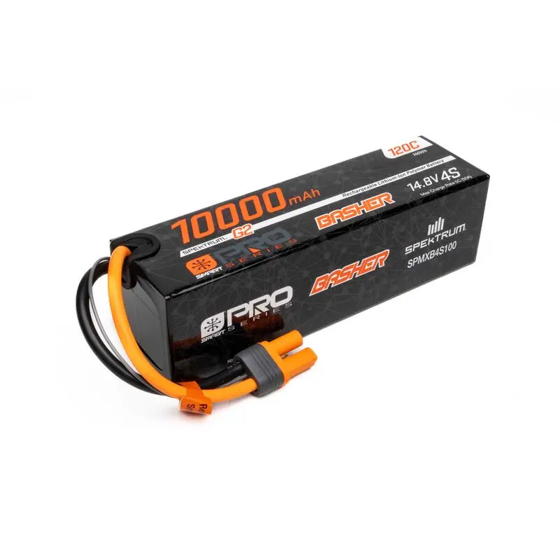 Spekrum 14.8V 10000Mah 4S 120C Smart G2 Pro Basher Lipo: Ic5   (Spmxb4s100) 1
