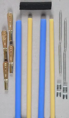 Sullivan Semiflex Gold-N-Rod W/Gold-N-Clevises 48" (2)  (Sul506) 1