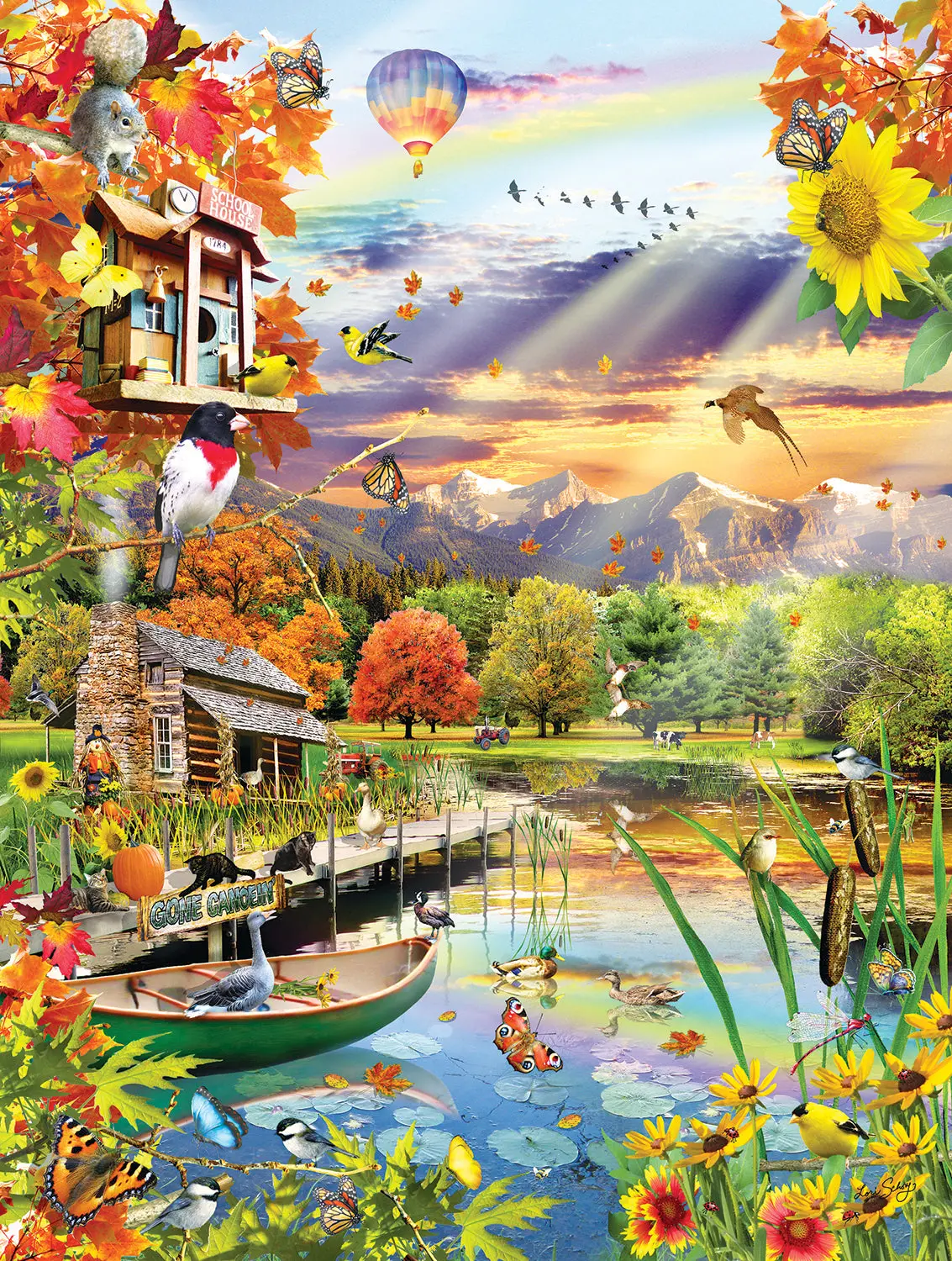 Sunsout Autumn Lake     (Sun25038) 1