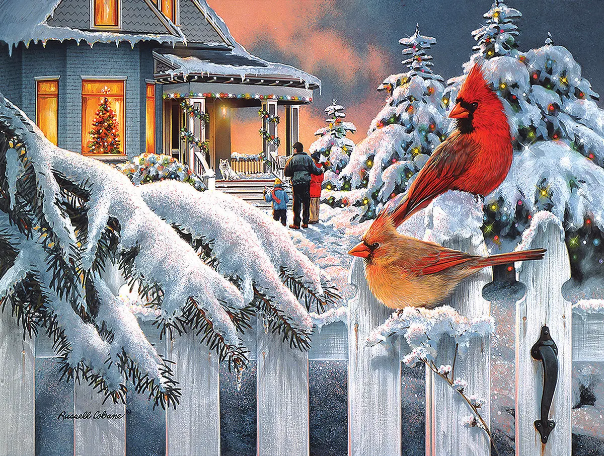 Sunsout Cardinals At Home For Christmas    (Sun36781) 1