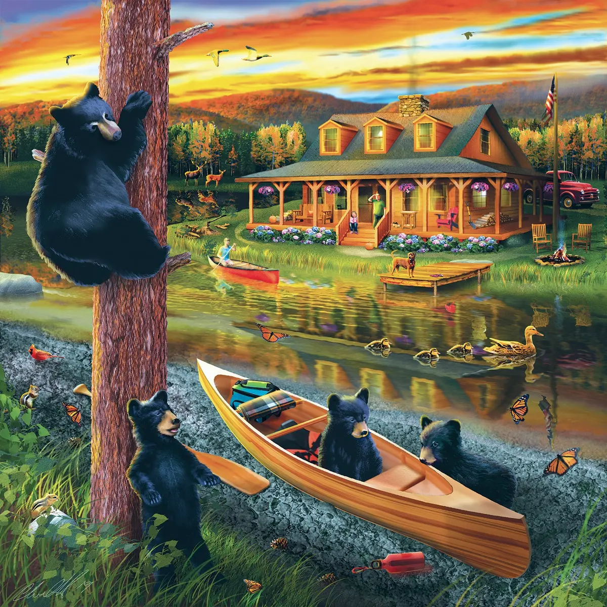 Sunsout 25 Bear Family Adventure     (Sun46011) 1