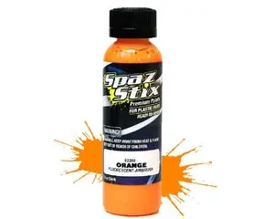 Spaz Stix Orange Fluorescent Airbrush Ready Paint, 2Oz Bottle  (Szx02200) 1