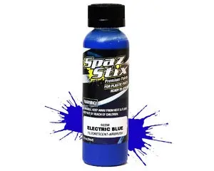 Spaz Stix Electric Blue Fluorescent Airbrush Ready Paint, 2Oz Bottle  (Szx02250) 1