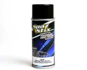 Spaz Stix  Ultimate Black Backer For Mirror Chrome Aerosol Paint 3.5Oz    (Szx10209) 1