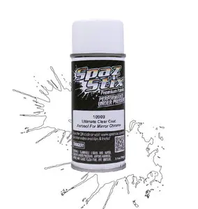 Spaz Stix Ultimate Clear Coat For Mirror Chrome, Aerosol Paint, 3.5Oz  (Szx10909) 1