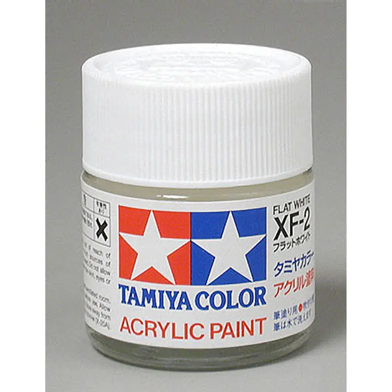 Tamiya  Acrylic Xf2 Flat, White 23Ml. (Tam81302) 1