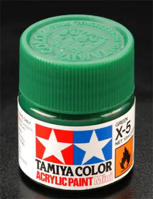 Tamiya Acrylic Mini X-5 Green 1/3 Oz (Tam81505) 1