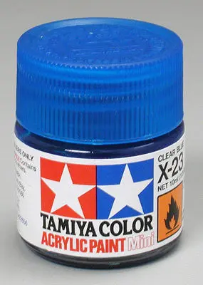 Tamiya Acrylic Mini X-23 Clear Blue 1/3 Oz (Tam81523) 1