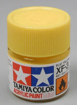 Tamiya Acrylic Mini Xf-3 Flat Yellow 1/3 Oz (Tam81703) 1