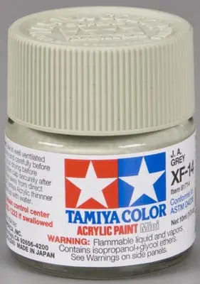 Tamiya Acrylic Mini Xf-14 Ja Gray 1/3 Oz (Tam81714) 1