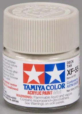 Tamiya Acrylic Mini Xf-55 Deck Tan 1/3 Oz (Tam81755) 1