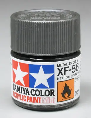 Tamiya Acrylic Mini Xf-56 Metallic Gray 1/3 Oz    (Tam81756) 1