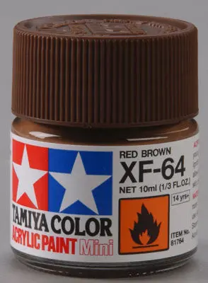 Tamiya Acrylic Mini Xf-64 Red Brown 1/3 Oz    (Tam81764) 1