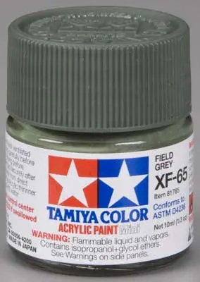 Tamiya Acrylic Mini Xf-65 Field Gray 1/3 Oz (Tam81765) 1