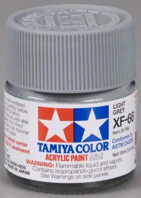 Tamiya Acrylic Mini Xf-66 Light Gray 1/3 Oz    (Tam81766) 1