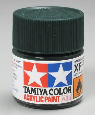 Tamiya Acrylic Mini Xf-70 Dark Green 1/3 Oz (Tam81770) 1