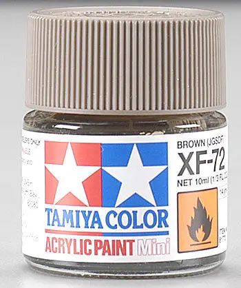 Tamiya Acrylic Mini Xf-72 Brown Jgsdf 1/3 Oz  (Tam81772) 1