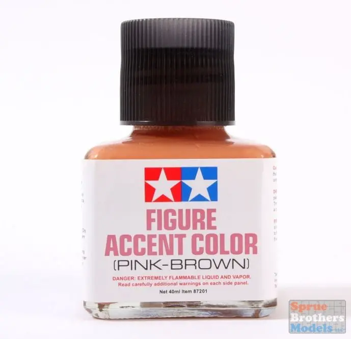 Tamiya Figure Accent Color - Pink-Brown   (Tam87201) 1