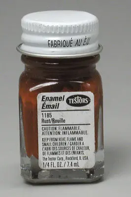 Testors Flat Rust 1/4 Oz (Tes1185tt) 1