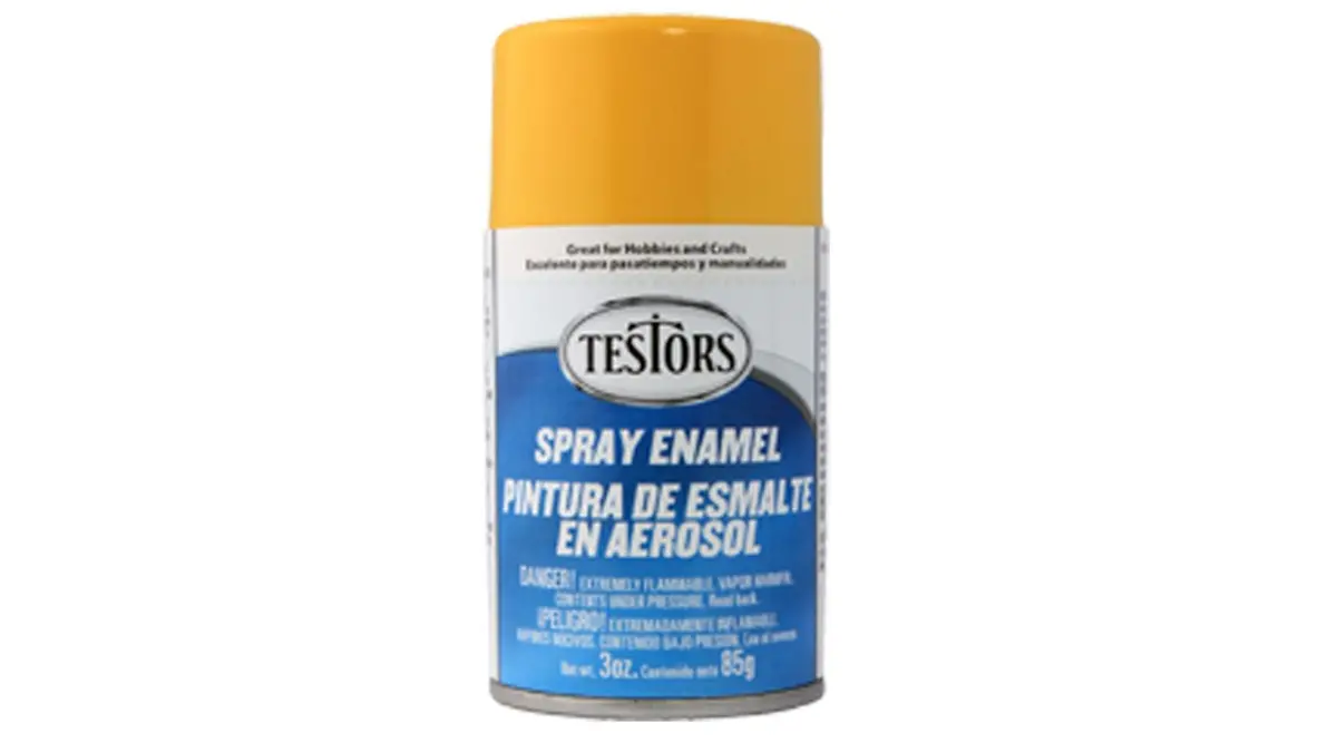 Testors Spray 3 Oz Yellow (Tes1214t) 1
