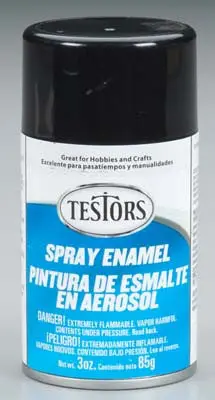 Testors Spray Black 3 Oz    (Tes1247t) 1