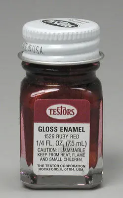 Testors 1/4 Oz Metal Flake Red (Tes1529tt) 1