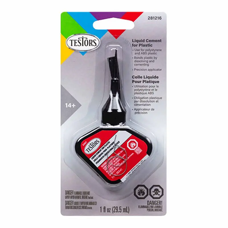 Testors Liquid Cement With Precision Applicator, 1 Oz (Tes281216) 1