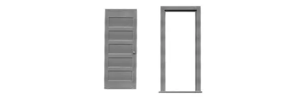 Tichy 5 Panel Door & Frame -- 30 X 8 (Tic2021) 1