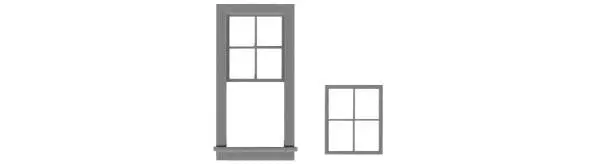 Tichy 4/4 Double Hung Window (Tic2022) 1
