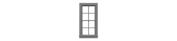 Tichy 4/4 Double Hung Window (Tic2047) 1