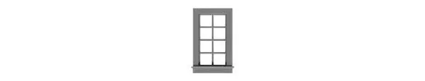 Tichy 4/4 Double Hung Window (Tic2049) 1