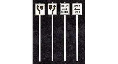 Tichy Keep Left&Right Signs (8) (Tic2067) 1