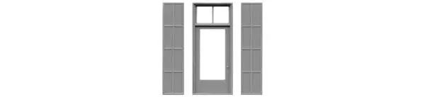 Tichy Ho  Door With Iron Shutters (Tic8112) 1