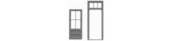 Tichy Train Ho Masonry Door & Frame  (Tic8118) 1